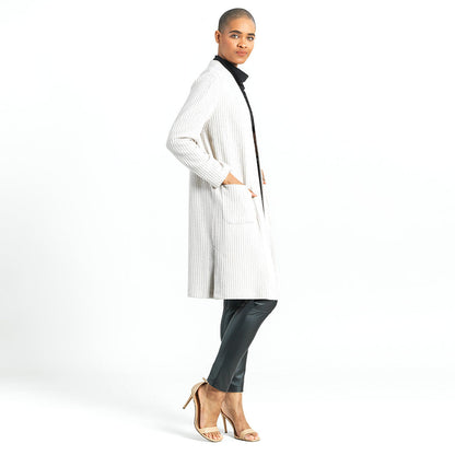 Chunky Ribbed - Modern Pocket Sweater Cardigan - Sand - Final Sale! | Clara Sunwoo Everyday