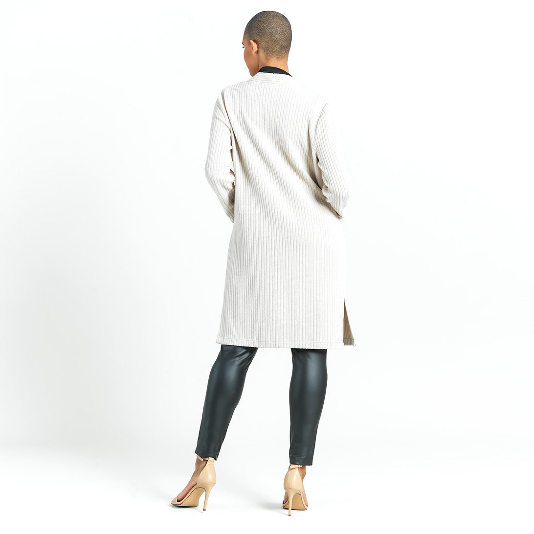 Chunky Ribbed - Modern Pocket Sweater Cardigan - Sand - Final Sale! | Clara Sunwoo Everyday