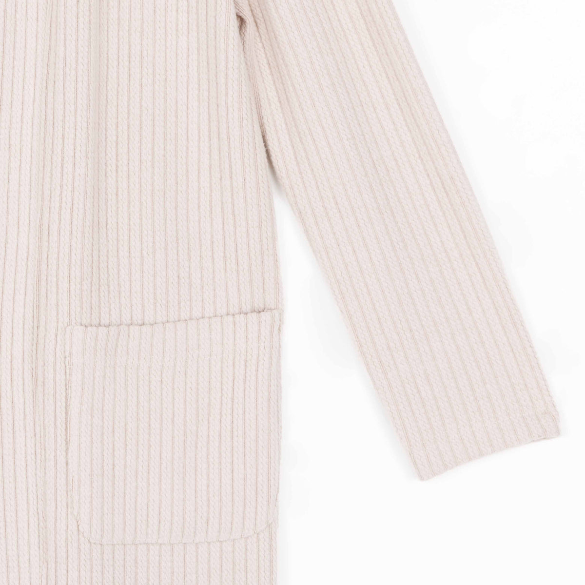 Chunky Ribbed - Modern Pocket Sweater Cardigan - Sand - Final Sale! | Clara Sunwoo Everyday