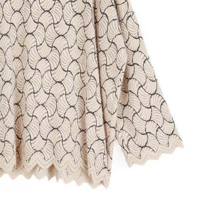 Crochet Knit - Scallop Hem Box Sweater Top - Fan Shell - Final Sale | Clara Sunwoo Exclusive