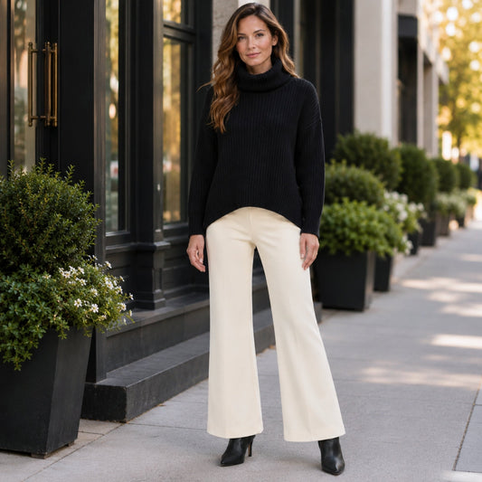 Chunky Ribbed - Tipped Hem Sweater Top - Black- Final Sale | Clara Sunwoo New