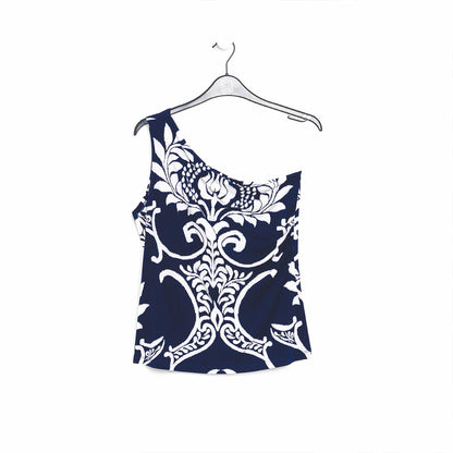 One Shoulder Top - Paisley Leaf - Final Sale! | Clara Sunwoo Featured