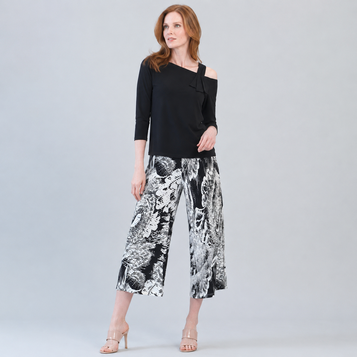 Drop Shoulder Ribbon Sleeve Top - Black - Final Sale | Clara Sunwoo New