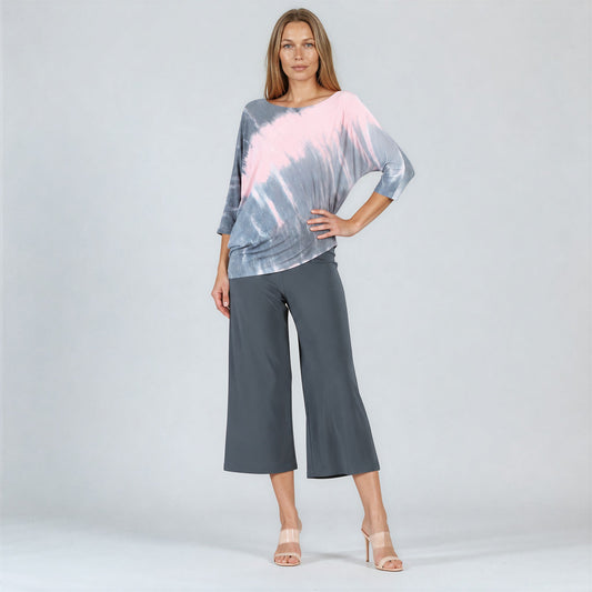 Half & Half Sleeve Top - Blush Ombre - Final Sale | Clara Sunwoo Best Seller