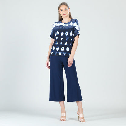 Back Cut Out Top - Diamond Navy - Final Sale | Clara Sunwoo Everyday