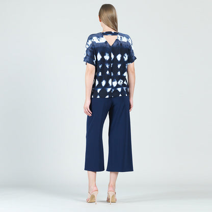 Back Cut Out Top - Diamond Navy - Final Sale | Clara Sunwoo Everyday