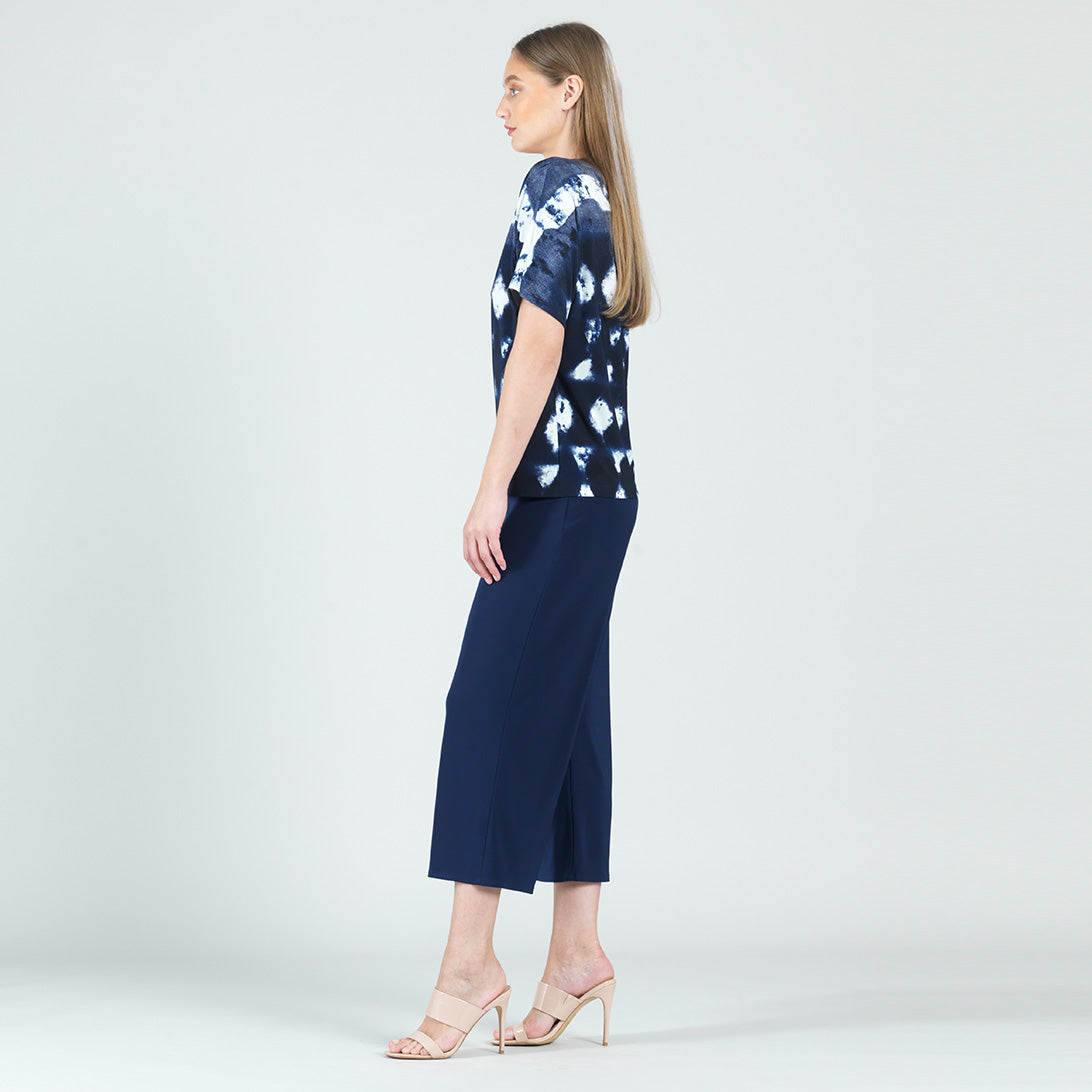 Back Cut Out Top - Diamond Navy - Final Sale | Clara Sunwoo Everyday