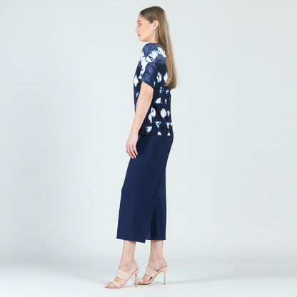 Back Cut Out Top - Diamond Navy - Final Sale | Clara Sunwoo Everyday