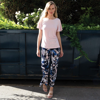 Side Cinched Flounce Sleeve Top - Rose - Final Sale! | Clara Sunwoo Popular