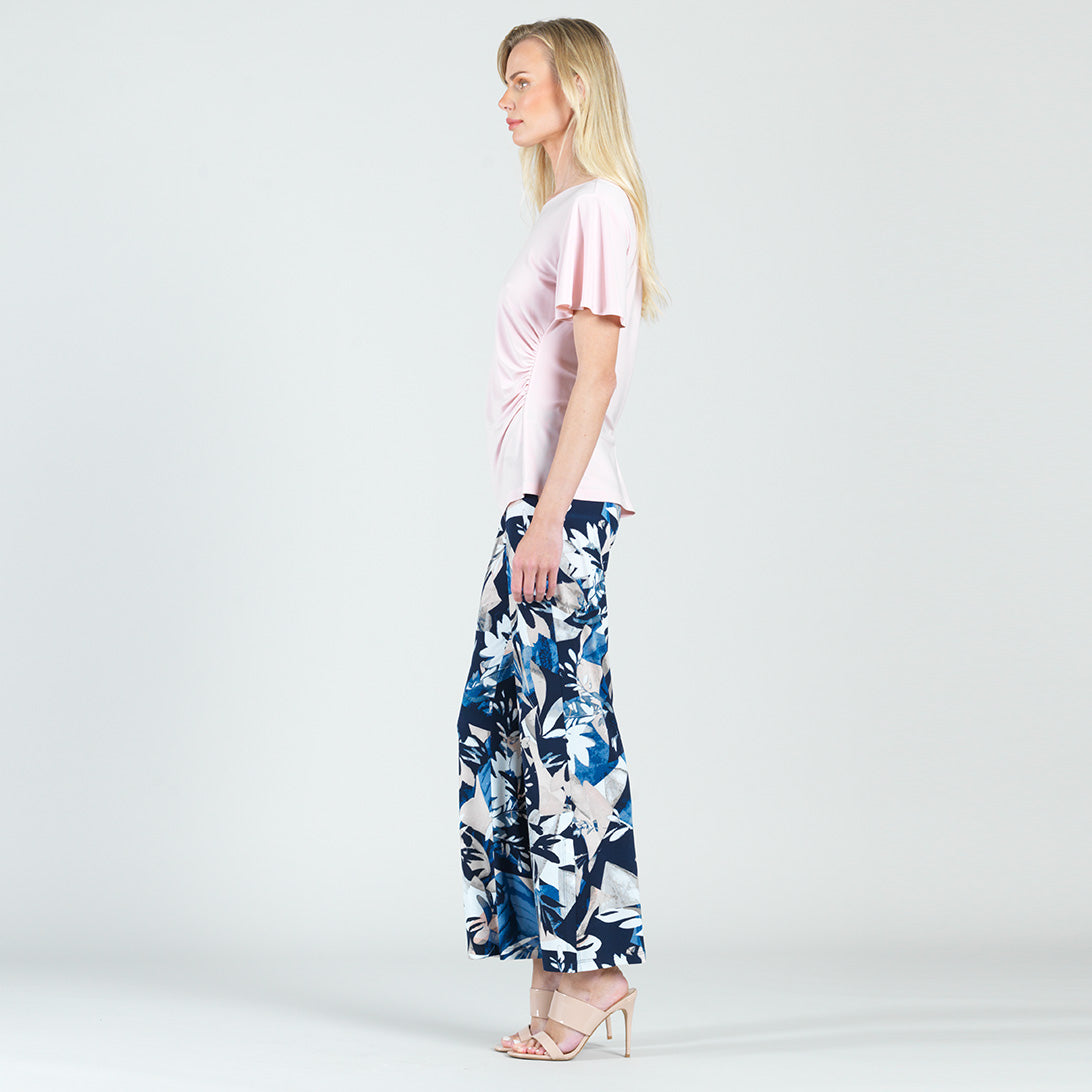 Side Cinched Flounce Sleeve Top - Rose - Final Sale! | Clara Sunwoo Popular