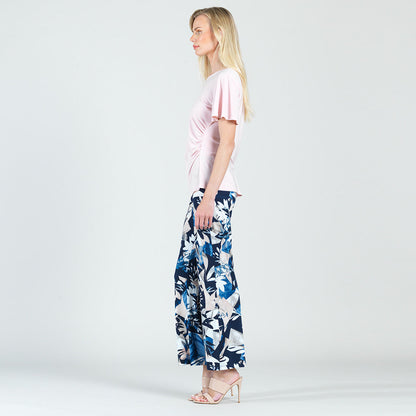 Side Cinched Flounce Sleeve Top - Rose - Final Sale! | Clara Sunwoo Popular