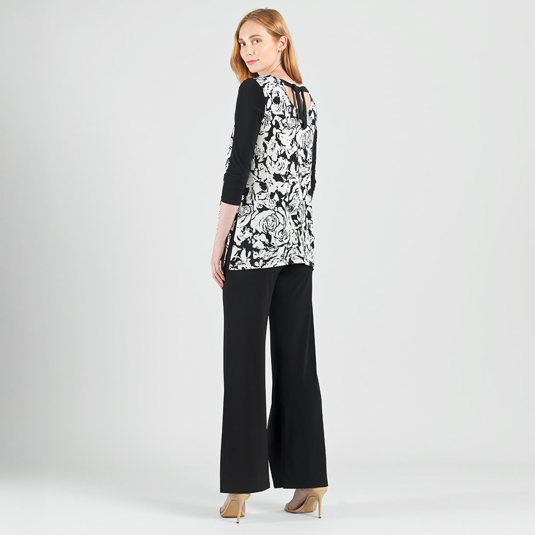 Back Tie Side Vent Tunic - Abstract Rose - Final Sale | Clara Sunwoo Deals
