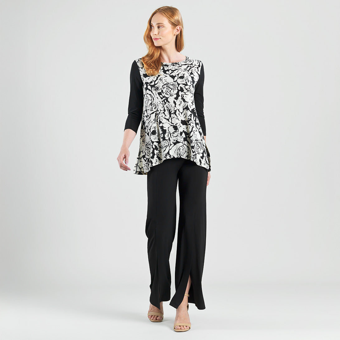 Back Tie Side Vent Tunic - Abstract Rose - Final Sale | Clara Sunwoo Deals