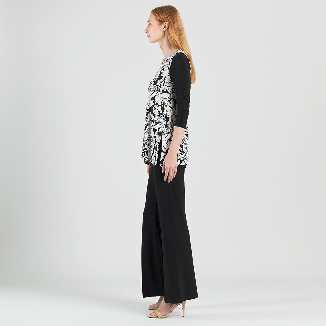 Back Tie Side Vent Tunic - Abstract Rose - Final Sale | Clara Sunwoo Deals