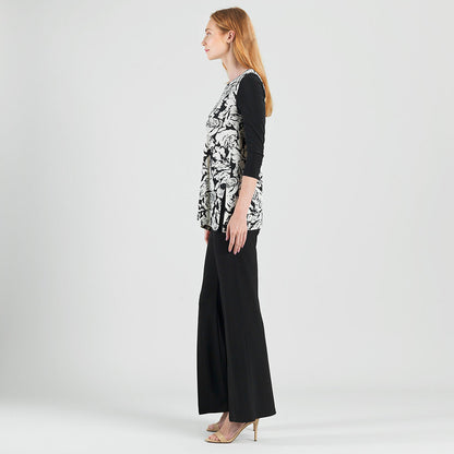 Back Tie Side Vent Tunic - Abstract Rose - Final Sale | Clara Sunwoo Deals