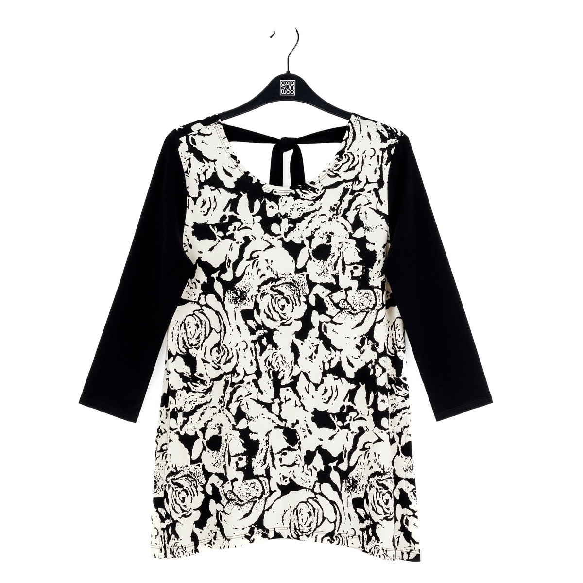 Back Tie Side Vent Tunic - Abstract Rose - Final Sale | Clara Sunwoo Deals