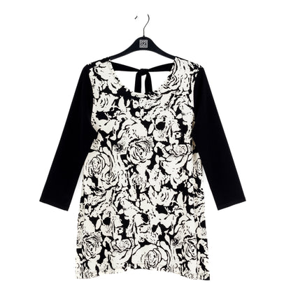 Back Tie Side Vent Tunic - Abstract Rose - Final Sale | Clara Sunwoo Deals