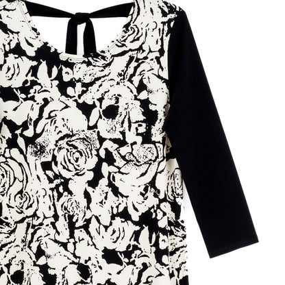 Back Tie Side Vent Tunic - Abstract Rose - Final Sale | Clara Sunwoo Deals