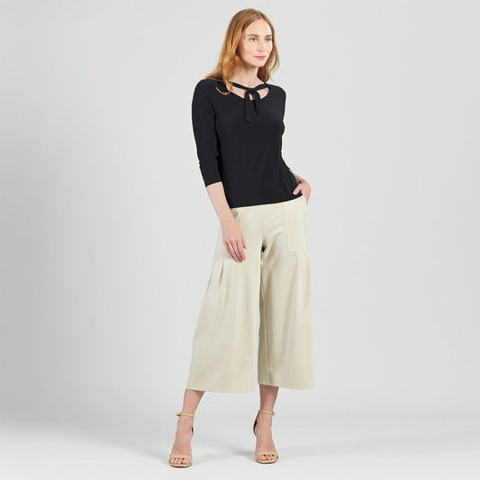 Reversible Back Tie Top - Black - Final Sale | Clara Sunwoo Value