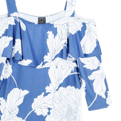 Butter Knit - Open Shoulder Ruffle Top - Mum Sketch - Final Sale | Clara Sunwoo Value