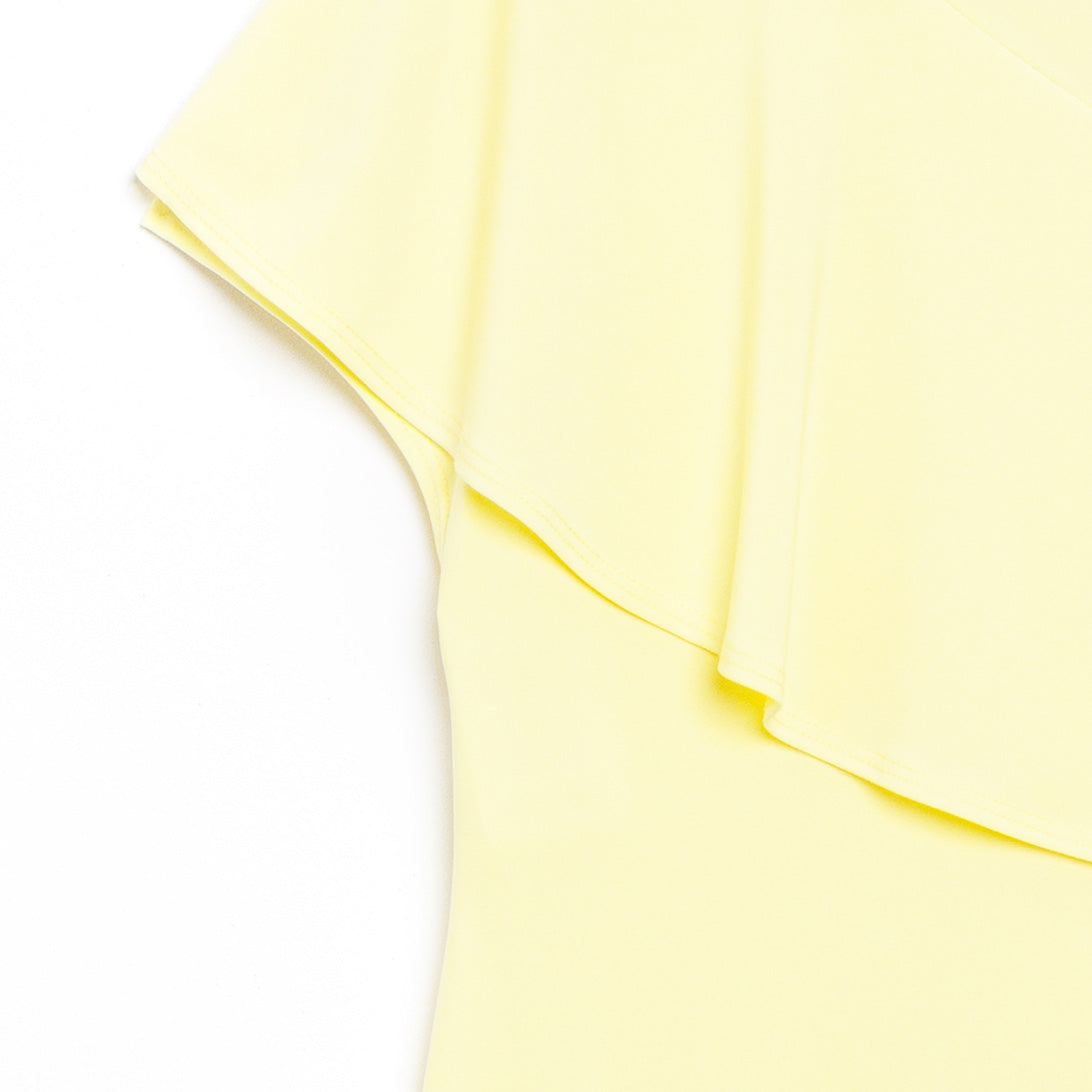 Ruffle Overlay Top - Yellow - Final Sale! | Clara Sunwoo Customer Favorite