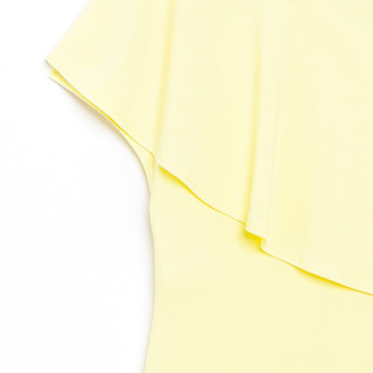 Ruffle Overlay Top - Yellow - Final Sale! | Clara Sunwoo Customer Favorite