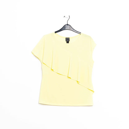 Ruffle Overlay Top - Yellow - Final Sale! | Clara Sunwoo Customer Favorite