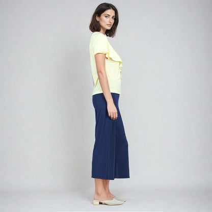 Ruffle Overlay Top - Yellow - Final Sale! | Clara Sunwoo Customer Favorite