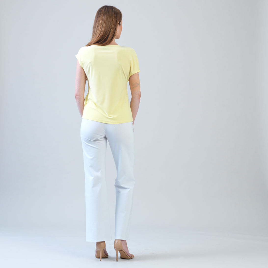 Ruffle Overlay Top - Yellow - Final Sale! | Clara Sunwoo Customer Favorite