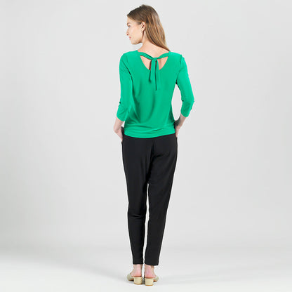 Reversible Back Tie Top - Emerald - Final Sale | Clara Sunwoo Featured