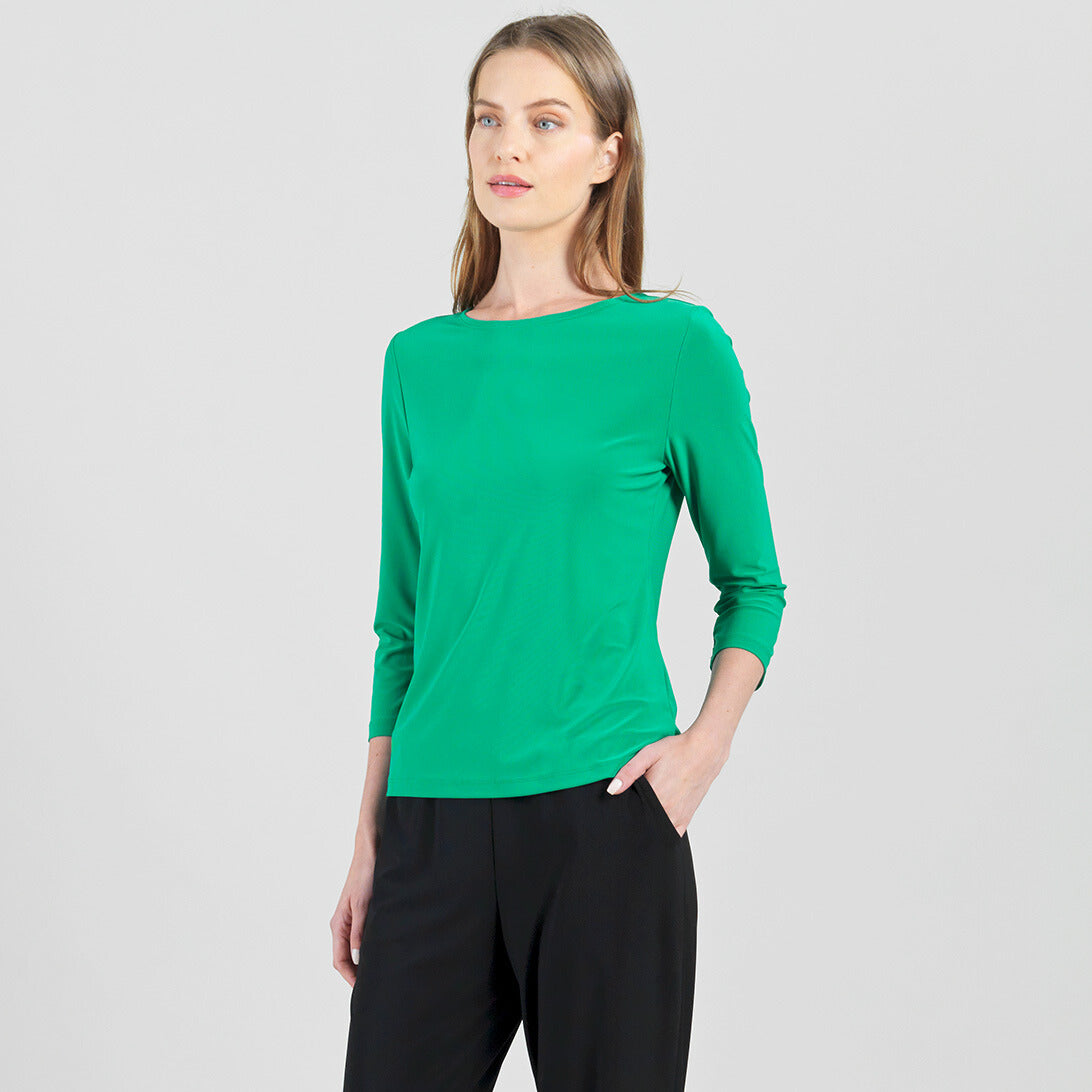 Reversible Back Tie Top - Emerald - Final Sale | Clara Sunwoo Featured