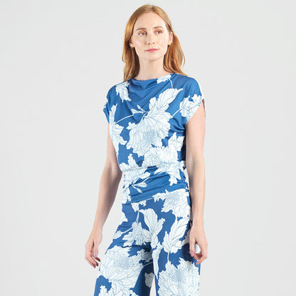 Butter Knit - Side Ruched Boat Neck Top - Mum Sketch - Final Sale | Clara Sunwoo Trusted