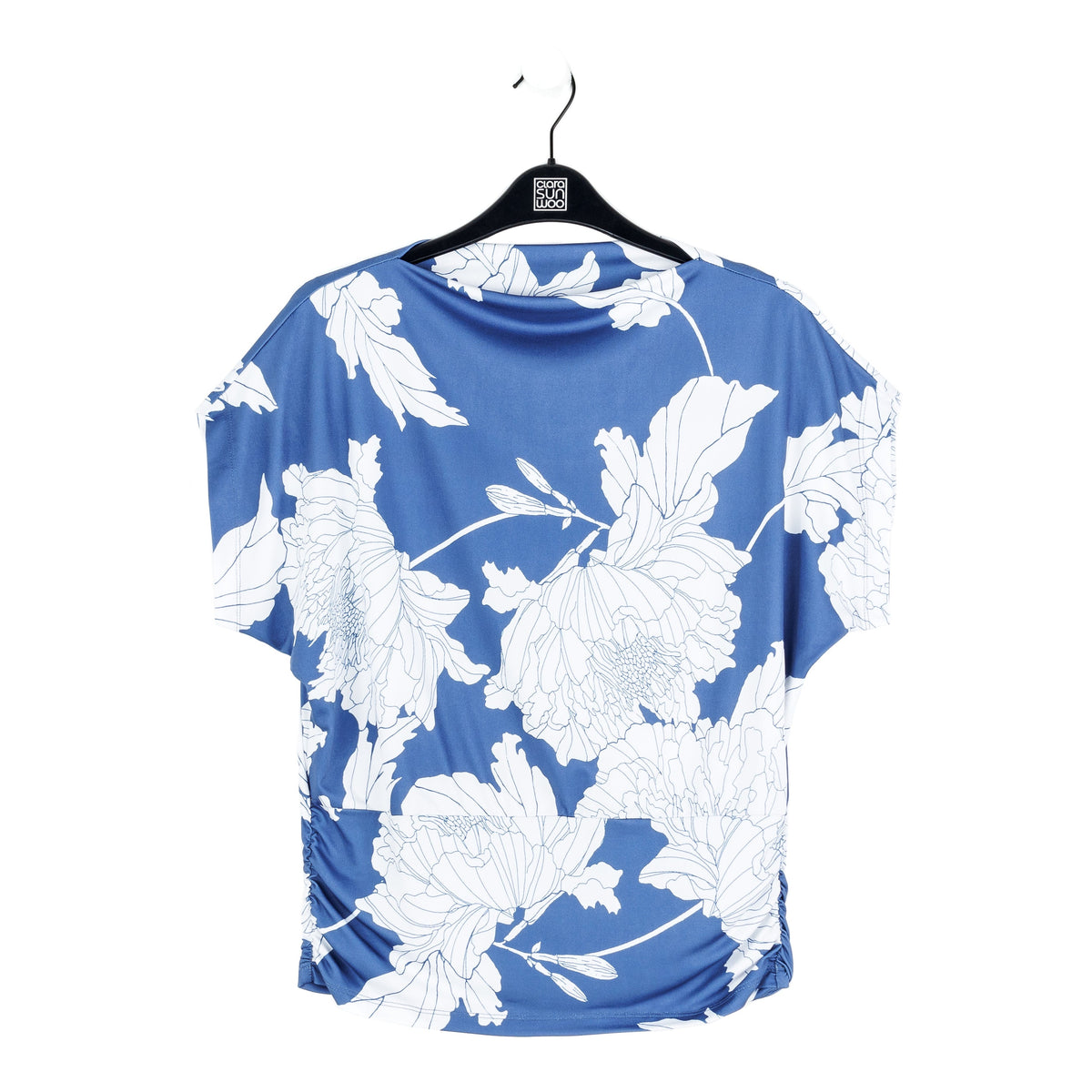 Butter Knit - Side Ruched Boat Neck Top - Mum Sketch - Final Sale | Clara Sunwoo Trusted