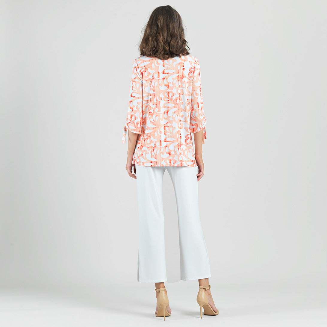 Pull-Tie Cuff Tunic - Damask Motif - Final Sale | Clara Sunwoo Sale