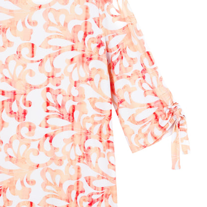 Pull-Tie Cuff Tunic - Damask Motif - Final Sale | Clara Sunwoo Sale