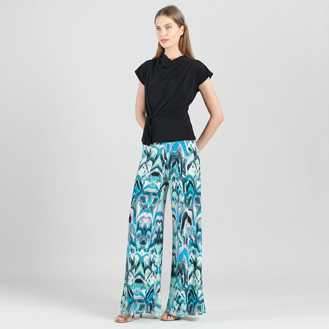 Drape Neck Loop Front Top - Black - Final Sale | Clara Sunwoo Signature