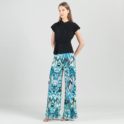 Drape Neck Loop Front Top - Black - Final Sale | Clara Sunwoo Signature