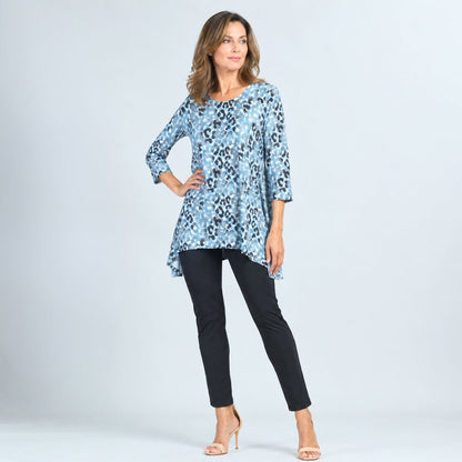 Soft Pleat Knit - Back Tie Tunic - Leopard - Final Sale! | Clara Sunwoo Best Seller