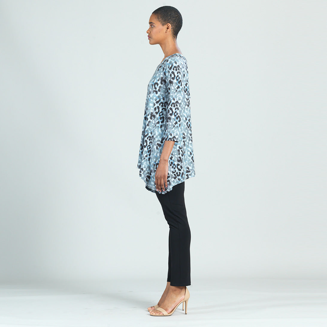 Soft Pleat Knit - Back Tie Tunic - Leopard - Final Sale! | Clara Sunwoo Best Seller