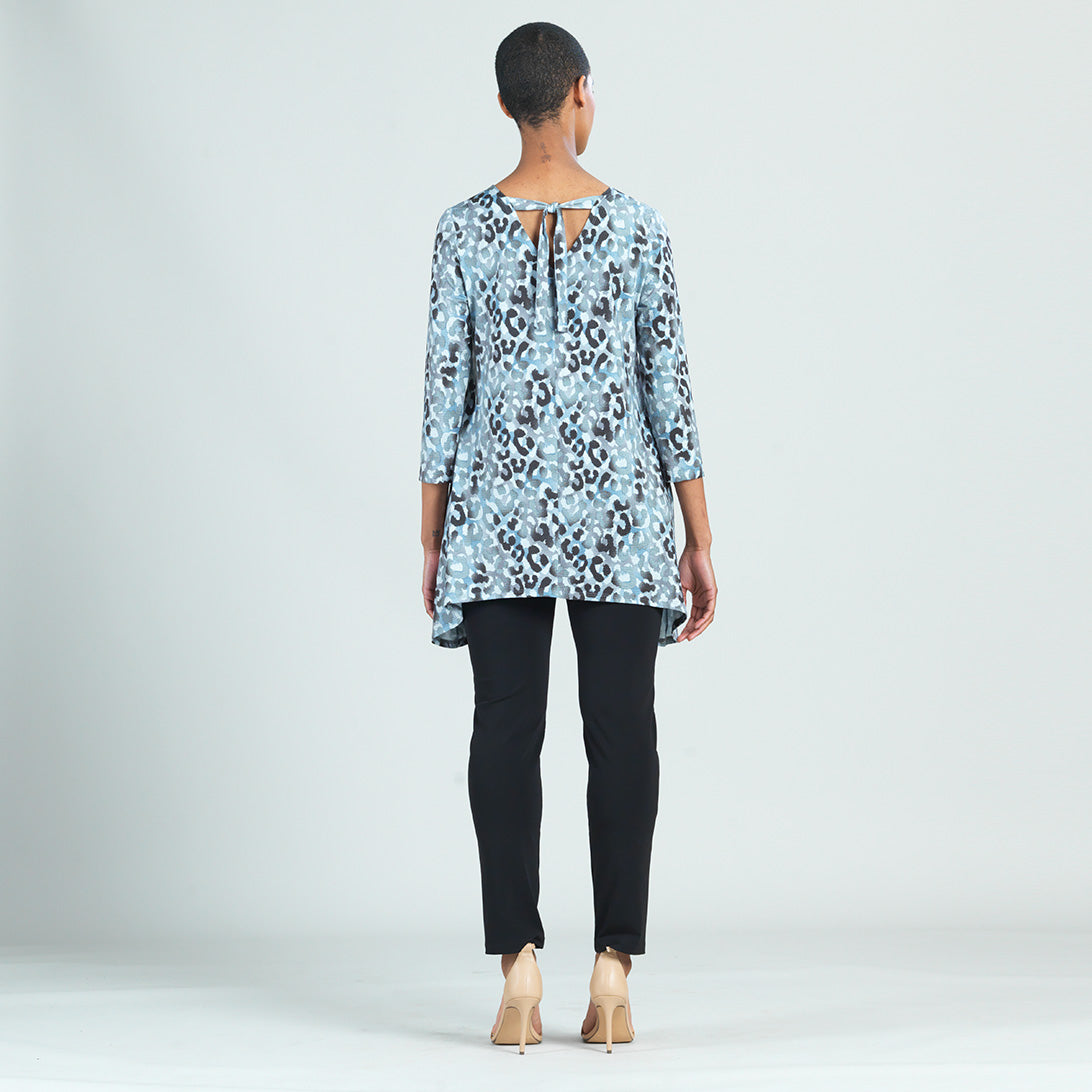 Soft Pleat Knit - Back Tie Tunic - Leopard - Final Sale! | Clara Sunwoo Best Seller