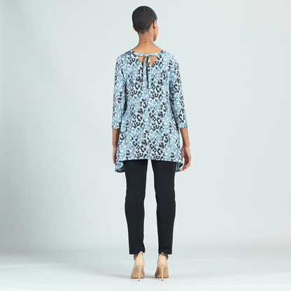 Soft Pleat Knit - Back Tie Tunic - Leopard - Final Sale! | Clara Sunwoo Best Seller