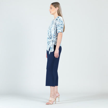 Textured Side Tie Wrap Top - Python - Final Sale! | Clara Sunwoo Trusted
