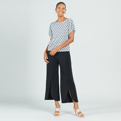 Butter Knit - Flutter Sleeve Top - Fan Motif - Final Sale! | Clara Sunwoo Value