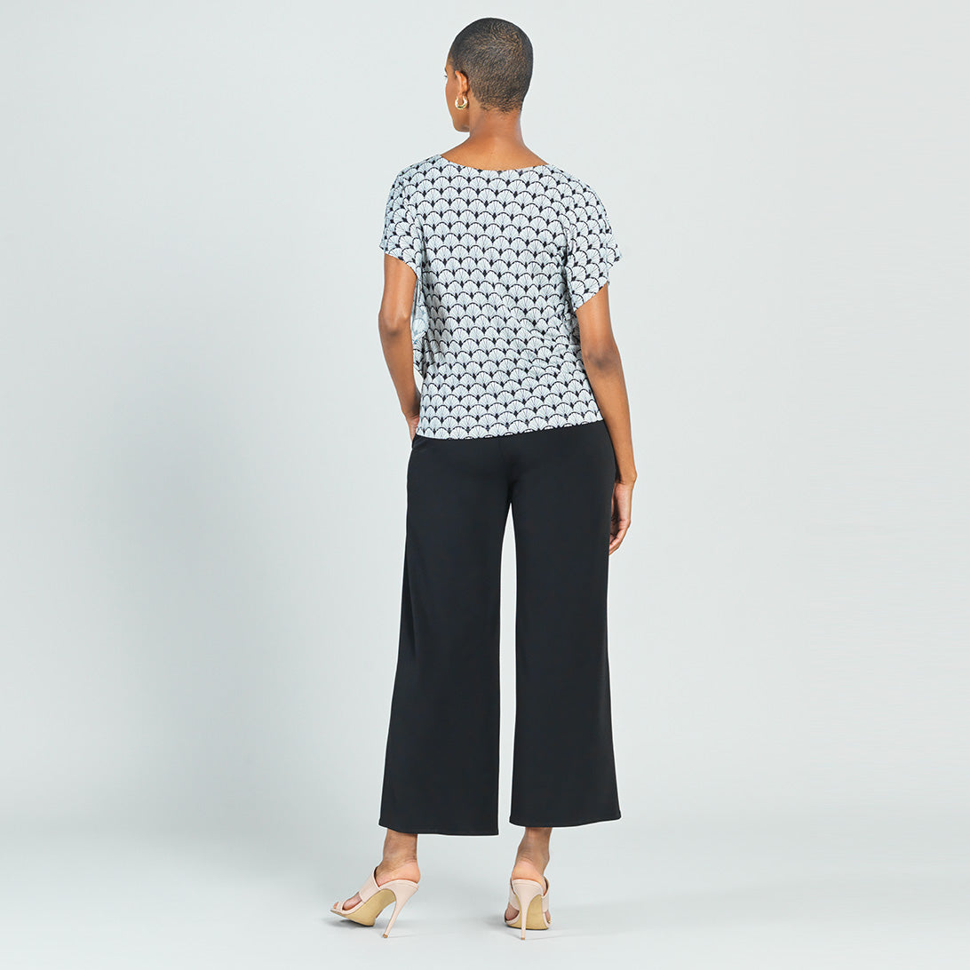 Butter Knit - Flutter Sleeve Top - Fan Motif - Final Sale! | Clara Sunwoo Value