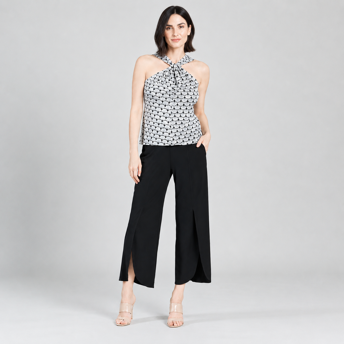 Butter Knit - Grecian Halter Top - Fan Scatter - Final Sale! | Clara Sunwoo Featured