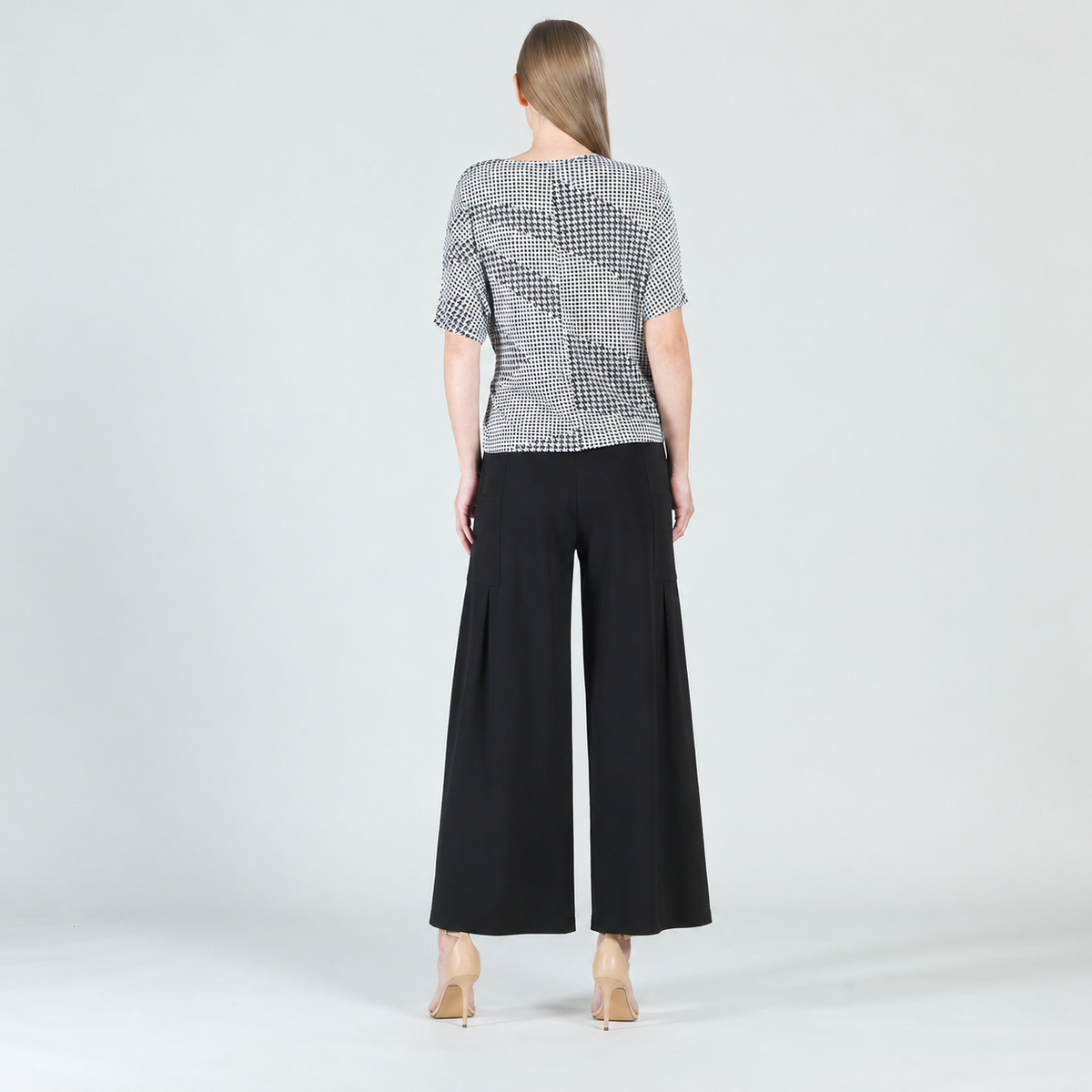 Side Tie Wrap Top - Houndstooth Grid - Final Sale | Clara Sunwoo Popular