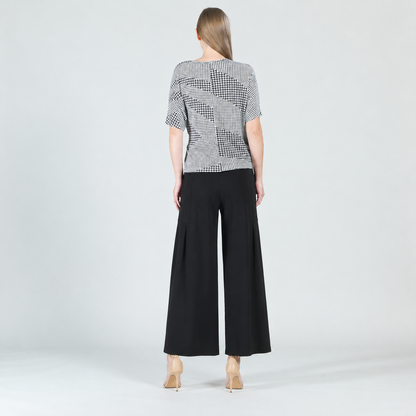 Side Tie Wrap Top - Houndstooth Grid - Final Sale | Clara Sunwoo Popular