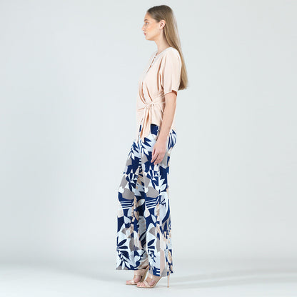 Peach Knit - Side Tie Wrap Top - Peach - Final Sale! | Clara Sunwoo Deals