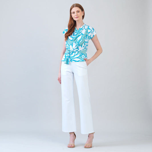 Drape Neck Loop Front Top - Paradise Petal - Final Sale | Clara Sunwoo Deals