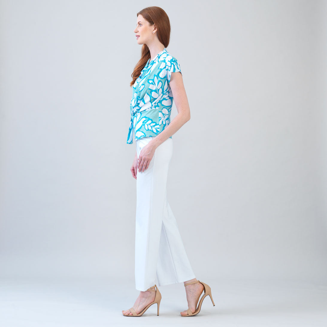 Drape Neck Loop Front Top - Paradise Petal - Final Sale | Clara Sunwoo Deals